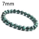 Pulsera de cuentas redondas de cristal Esmeralda verde Natural auténtica, 7mm, 8mm, 9mm, 10mm, piedra preciosa para mujer, pulsera más rara, joyería AAAAA
