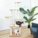 Cat Tree House Condo Cat's Activity Center mit Double Condo Indoor Soft Barch Fully Wrapped Scratching Sisal Post rascador gato