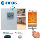 Termostato de calefacción WIFI inteligente BEOK de 220V para agua/calefacción eléctrica de suelo, suelo cálido, Control inteligente del hogar, funciona con Google Alexa