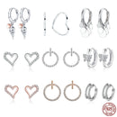 Aros Plata 925 Mujer Love Heart Conch Earring For Women Making Jewelry Gift Wedding Pendientes Engagement Earrings 2022 Trendy