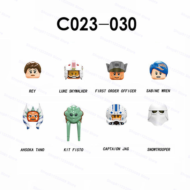 Mandalorians Baby Yoda Ahsoka Building Blocks Star Stormtroopers Luke Skywalker Boba Fett Obi-wan Wars Action Figure Toy