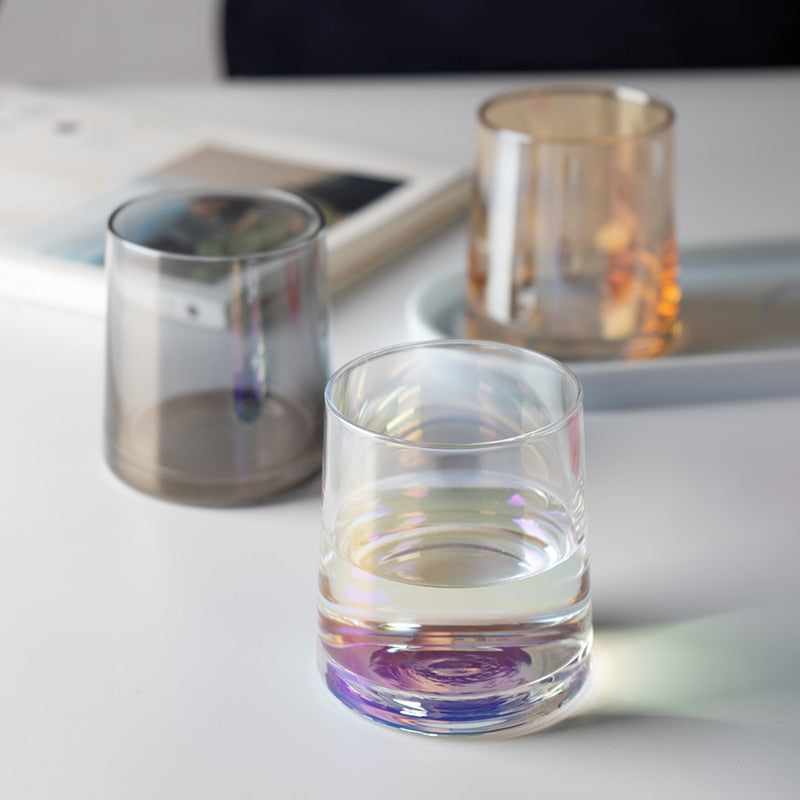 Transparent Japanese Whiskey Glass Cup Crystal Wine Cocktail Brandy Glass Home Kitchen Drinking Glasses 260ml Creative Gifts