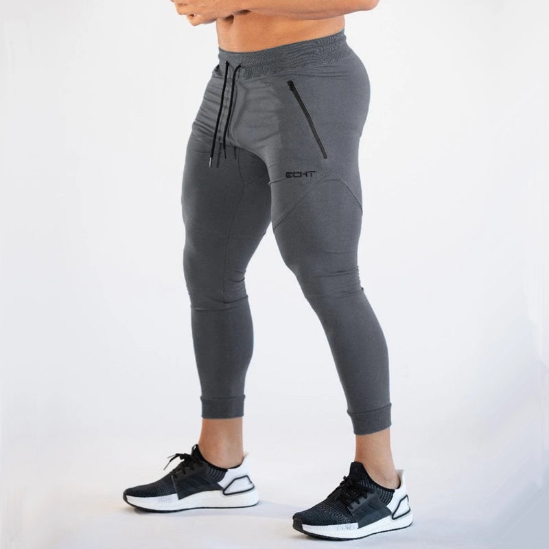 Pantalones de chándal negros para gimnasio, pantalones ajustados para hombre, pantalones casuales para hombre, pantalones de chándal de algodón para entrenamiento físico, ropa deportiva de otoño