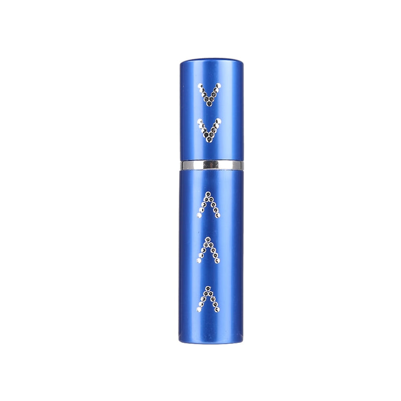 Mini botella de Perfume en aerosol recargable portátil de 5ml, atomizador de aluminio de viaje, envase cosmético vacío, logotipo personalizado gratis