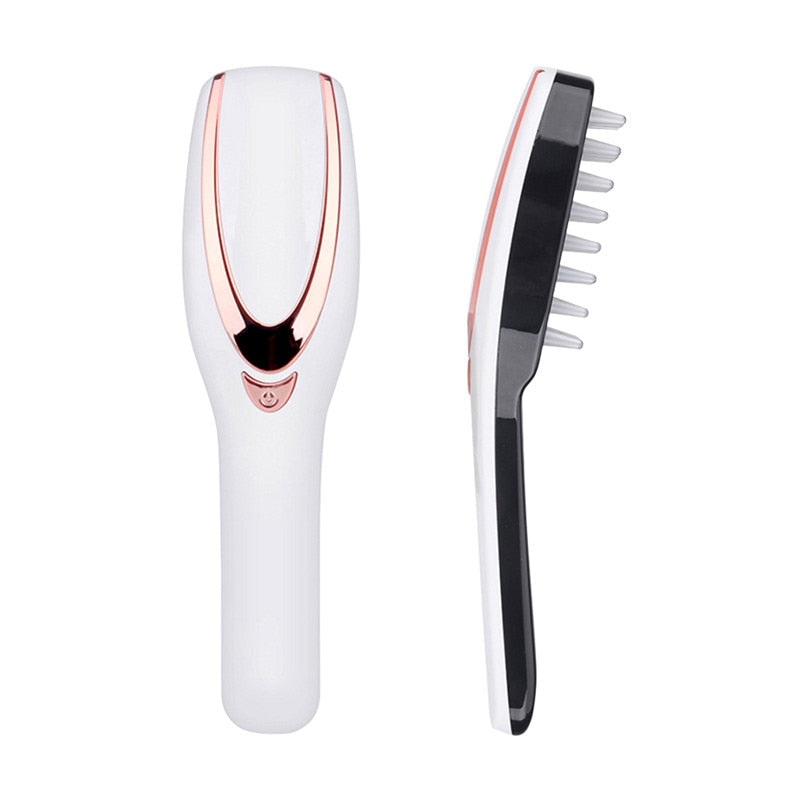 AOKO Electric Vibration Massage Comb Hair Growth Care Treatment Anti Hair Loss Phototherapy Scalp Massager Comb USB Rechargeable
