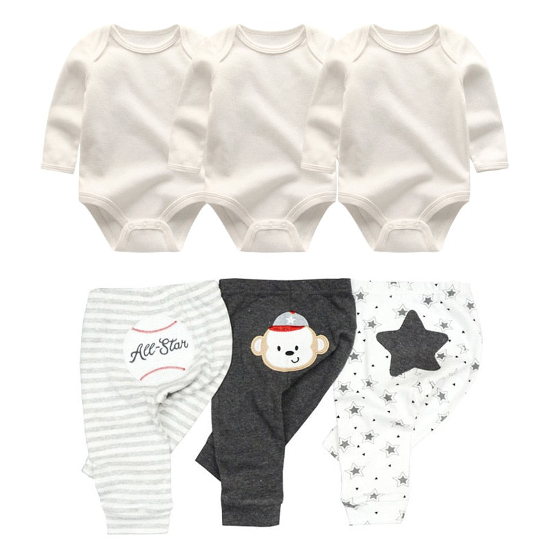 2022 Baumwolle Baby Mädchen Kleidung Bodysuits + Hosen Baby Sets Neugeborene Kleidung Sets Herbst Winter Baby Boy Kleidung Roupa de bebe