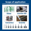 CMCP 10/15/18/28pcs Diamond Coated Drill Bit Set Tile Marble Glass Ceramic Hole Saw Drilling Bits For Power Tools 3mm-60mm