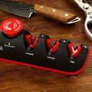 WAK Knife Sharpener 5 in 1 Adjustable Angle Black Red Kitchen Grinding Machine Professional Knife Scissors Sharpening Tools