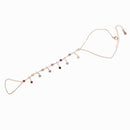 Oro rosa CZ encanto Cadena múltiple Borla Pulsera Brazalete Esclavo Brazalete de dedo Arnés de mano Pulseras de oro