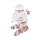 Stock de EE. UU. 0-24M Nueva moda Lovely Spring Newborn Baby Girls Trajes deportivos Ropa Sudadera Sudaderas con capucha + Conjunto de pantalones AU