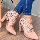 KARINLUNA Brand New Female 2021 Classic Retro Concise Sandals Pointed Toe Thick High Heels Women Sandals Summer Women Shoes