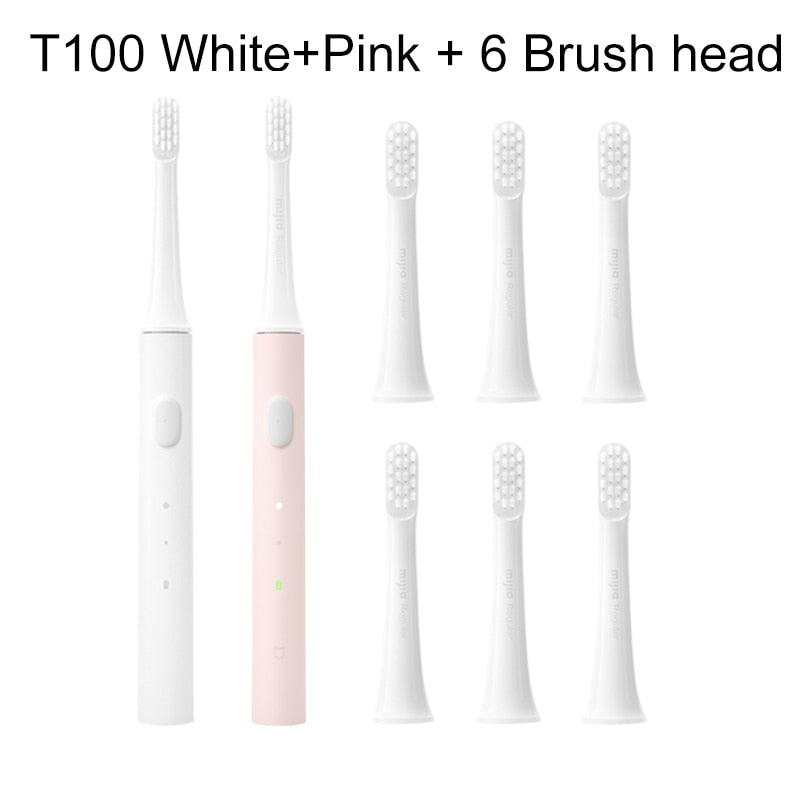 Original XIAOMI Mijia T100 Electric Toothbrush Waterproof USB Rechargeable Toothbrush Ultrasonic Smart Electric Tooth Brush