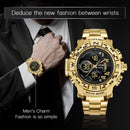 MIZUMS Men's Watches Quartz LED Digital Watch Sport Military Waterproof Clock Male Chronograph Stop Wristwatch Relogio Masculino