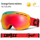 Marca COPOZZ, gafas de esquí profesionales, lentes de doble capa, antiniebla, UV400, grandes gafas de esquí, esquí, Snowboard, hombres, mujeres, gafas de nieve
