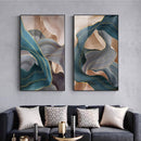 Póster de arte dorado, pintura de lona nórdica, carteles de cinta de lujo abstractos modernos, impresiones de cuadros de pared para decoración de sala de estar y dormitorio