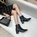 Women&#39;s Shoes Spring and Autumn Women&#39;s Shoes 2019 New Summer Martin&#39;s Shoes Thick Heel High heel White Boots.