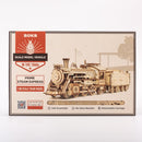 Robotime Rokr Wooden Mechanical Train 3D  Puzzle Car Toy Assembly Locomotive Model Building Kits for Children Kids Birthday Gift