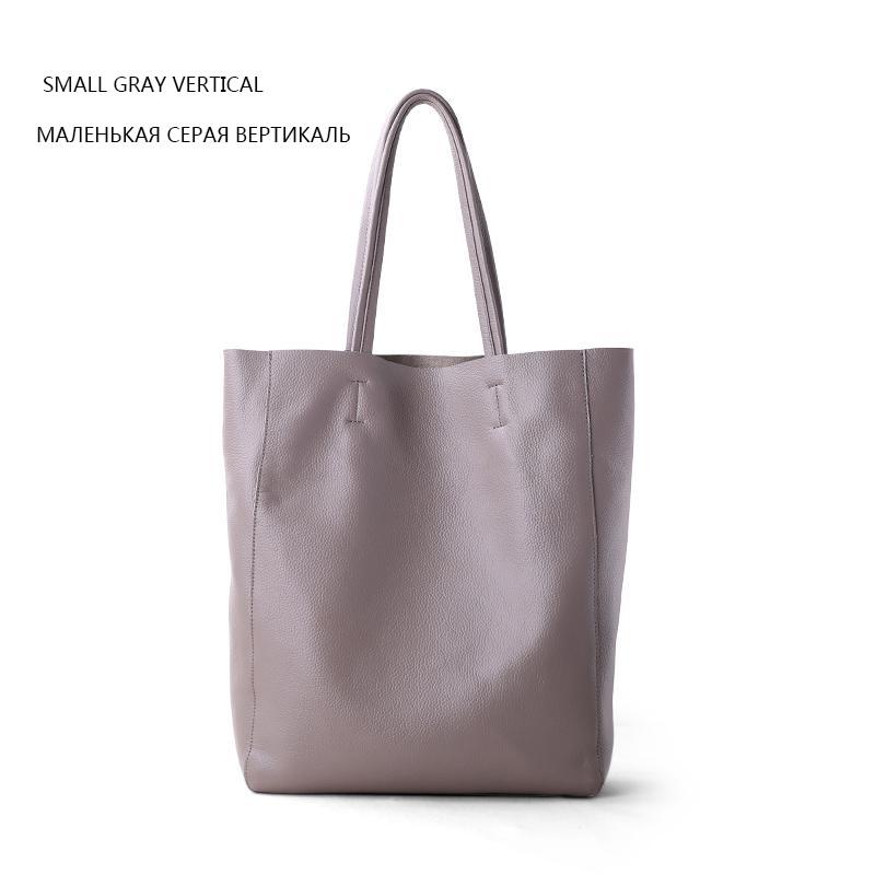 Simple Casual Leather Women Shoulder Bag Luxury Brand Designer Genuine Leather Lady Handbags Commuter Bag Large Female Totes Bag