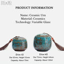 Memorial Container Pet Ashes Urn Handpainted Ceramics Urn Cremation Pet Bird Ash Holder Burial At Home