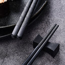 5 Pairs/Set Japanese Style Alloy Chopsticks With Gift Box Non-slip Mildew Proof Sushi Food Chop Sticks Reusable Kitchen Tools
