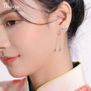 Thaya 100% S925 Sterling Silver Dangle Earring Light Purple Dangle High Quality For Women Earring Chinese series Fine Jewelry