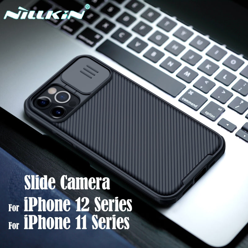 Per iPhone 12 11 Pro Max custodia NILLKIN CamShield custodia Slide Camera Cover proteggi Privacy Cover posteriore classica per iPhone11 12 mini