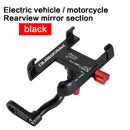 Aluminium-Fahrrad-Handyhalter Motorrad-Rückfahrhalterung 360 Grad drehbarer Lenker für Telefon GPS-Telefonständer