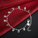 Hot sale silver color bracelet beautiful flowers for women classic high quality fashion jewelry wholesale JSH-lh013