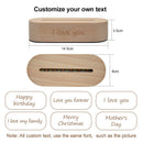 Dropshipping Photo/Text Customized 3D Night Light Desk Lamp Wooden Base Christmas Valentine&