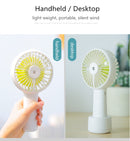Battery Portable Water Spray Mist Fan Electric USB Rechargeable Handheld Mini Fan Cooling Air Conditioner Humidifier for Outdoor