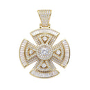 Spinner Cross Pendant Necklace 2 Colors New Arrival AAA Zircon Mens Necklace Fashion Rap Hip Hop Jewelry