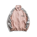 Chaqueta de calle alta para hombre, chaqueta cortavientos reflectante con estampado de letras de anacardo, primavera 2021, chaqueta Bomber de retales para hombre, parejas