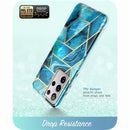 For Samsung Galaxy S21 Ultra Case 6.8&quot; (2021) I-BLASON Cosmo Full-Body Glitter Marble Cover WITHOUT Built-in Screen Protector