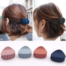 New 2017 Fashion High Quality Girls Hair Claw Solid Scrub Acrylic Hair Clip Cat Ear Round Headwear Women Cute Hair Accessories