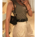 Women Vintage Shoulder Bag Canvas Small Shoulder Bag Ladys Fashion Subaxillary Bags Luxury Style Handbag Bella