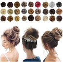 Tinashe Beauty banda elástica con cabello desordenado moño Scrunchy Chignon con banda elástica Messi postizos Donut para mujeres y niños