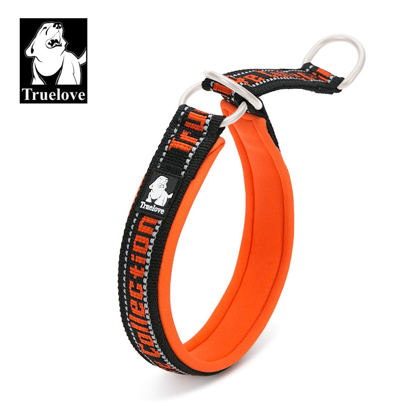 Truelove Hundehalsband mit weichem Schlupf, reflektierend, verstellbar, mit P-Kette, Choke-Halsband, Hundetraining für kleine, mittelgroße und große Hunde