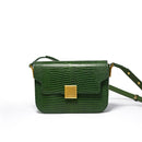 LA FESTIN 2022 nuevo bolso de sillín con diseño de lagarto de caballero de cuero que combina con todo Retro de marca de lujo para mujer bolso de mensajero de hombro de nicho