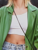 Lautaro Herbst Extra Langer Grüner Leder Trenchcoat für Damen Langarm Schärpen Einreiher Maxi Mantel 2021 Streetwear