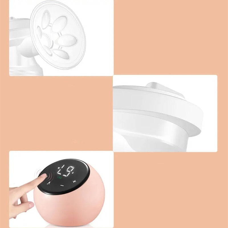Intelligente elektrische Milchpumpe einseitige doppelte bilaterale Milchpumpe manuelle Silikon-Milchpumpe Baby-Stillzubehör