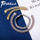 TOPGRILLZ New 8mm Fashion Miami Cuban Armband Full Iced Out Zirkonia Armband Hip Hop Rapper Schmuck Damen Armband Geschenk