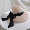 The Riviera | Hepburn-Style Wide-Brim Straw Sun Hat with Bow