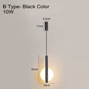 Modern Scandinavian High Ceiling LED Pendant Lamp for Bedside Living Room Lighting Long Cable Suspension Luminaire Design
