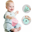 New Colors Baby Silicone Snack Cup Toddle Portable Food Storage Box Portable Snacks Container BPA Free Silicone Soft Lid