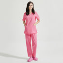 Hospital Operating Room Black Blue Nurse Scrubs Set Beauty Salon Work Uniform Medical Surgical Tops Pants Pet Doctor Workwear