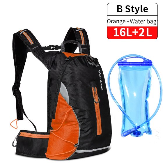 WEST BIKING impermeable bicicleta bolsa portátil reflectante deportes ciclismo mochila al aire libre senderismo escalada MTB bicicleta accesorios