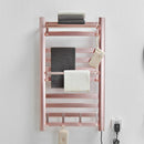 Bathroom Electric Bath Towel Warmer Heating Towel Shelf Rack Household 55℃ Thermostatic Towel Dryer Punch Free Heater Rail Black