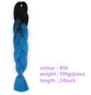 Black Star Hair Ombre Jumbo Extensiones de cabello trenzado Trenzas retorcidas de 24 pulgadas Fibra de cabello sintético para trenzado retorcido para mujeres