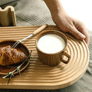 Water Ripple Bread Dessert Tray Cutting Chopping Board Creative Geometric Design Placement Plate Curved Surface Art Mold