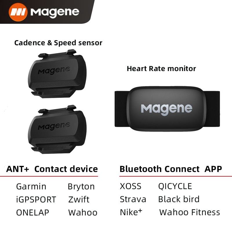 Cycling Magene Mover H64 Dual Mode ANT+ & Bluetooth 4.0 Heart Rate Sensor With Chest Strap Computer Bike Wahoo Garmin Sports